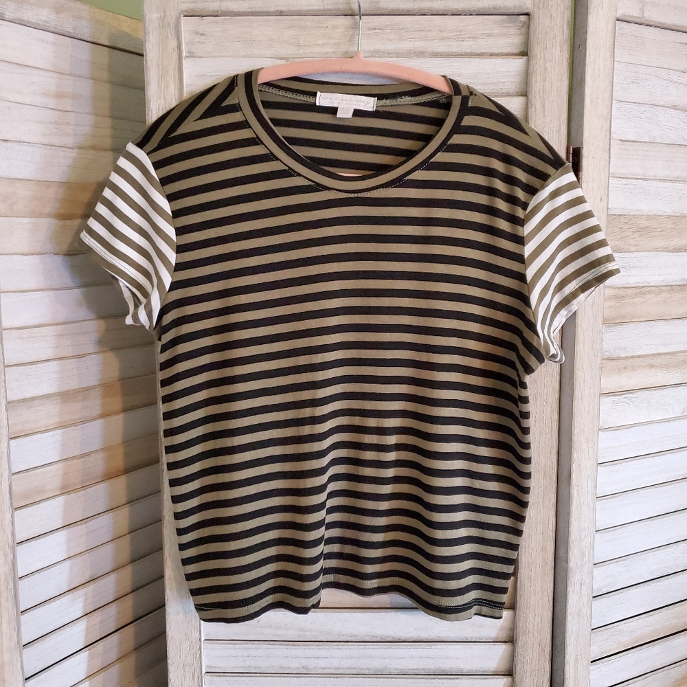 3 for $15.00 - Don't Ask Why Stripped Top One Size Made in Italy